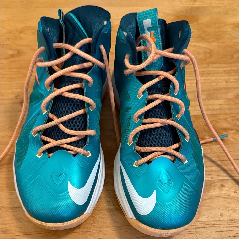 Nike LeBron 10s Miami Dolphin color way